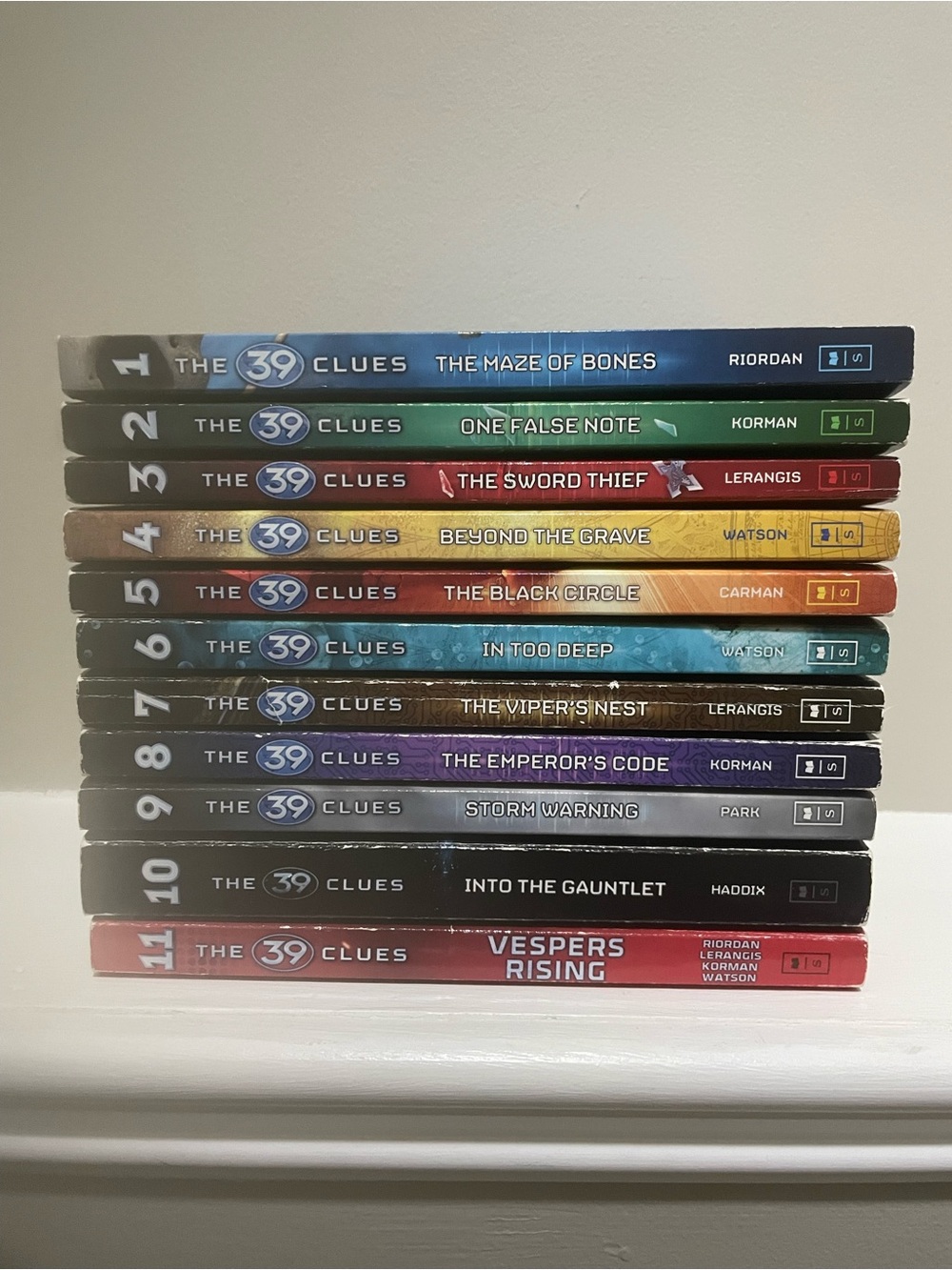 The 39 Clues Paperback Book Set - Colorful Spines
